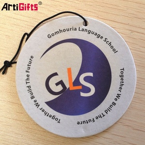 Ambientador de coche de papel de algodón absorbente de estilo más nuevo a granel personalizado sin mínimo colgante - Product Image 6