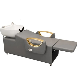 Factory Direct High-Grade Semi-Lying Punch <b>Bed</b> Light Luxury Shampoo Flushing <b>Bed</b> Barbershop Salon Special <b>Folding</b> Shampoo <b>Bed</b> - Product Image 4