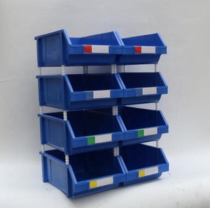 Gran almacén industrial de alta resistencia, almacenamiento de herramientas de garaje, <span class=keywords><strong>caja</strong></span> de almacenamiento de piezas apilables - Product Image 5