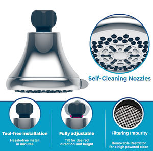 Testa doccia di lusso fisso massaggio muscolare terapeutico con bagno fisioterapia rilassare godimento - Product Image 3