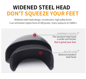 أحذية سلامة عالية من الجلد من الميكروفايبر ، أحذية عالية عصرية مضادة للسحق والثقب لاستخدام المصنع - Product Image 5