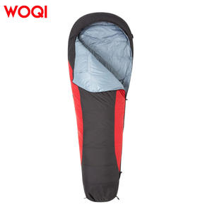 Sac de couchage Woqi Mummy 3 saisons, nylon respirant, noir, adulte, camping en plein air, compression et rangement inclus - Product Image 5