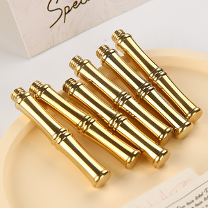 Manija de latón con diseño de nudo de bambú, pequeña manija metálica para sellos de cera, diarios y sobres - Product Image 2