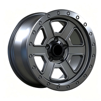 Jantes forgées simulées Beadlock 17/18/20 pouces à 5/6 trous, jantes à rebord profond pour pick-up, SUV, modification tout-terrain