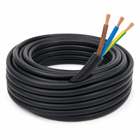 3-adriges PVC-isoliertes, ummanteltes, flexibles Kupfer-Stromkabel 1,5mm 2,5mm 4mm 450/750V 3C L N E für Innen- und Außenbereich