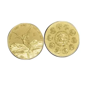 Logo personalizzato di fabbrica incisione 3D stile di stampa metallo souvenir da collezione sfida moneta moneta d'oro vendita