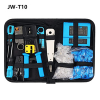 Kit d'outils de réparation de réseau Home Hardware Set Outils à main en acier inoxydable y compris testeur d'installation de câble de réseau tête de cristal