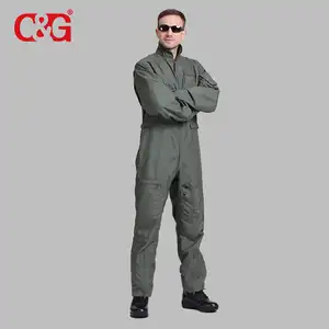 Combinaison ignifuge, uniforme de pilote vert, combinaison de vol pour homme