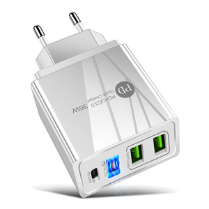 Adaptateur de charge rapide 4 USB 36W - <span class=keywords><strong>Chargeur</strong></span> mural USB Type C - Compatible avec le <span class=keywords><strong>chargeur</strong></span> <span class=keywords><strong>iPhone</strong></span> <span class=keywords><strong>12</strong></span> pour <span class=keywords><strong>iPhone</strong></span> <span class=keywords><strong>12</strong></span> Pro Max - Product Image 2