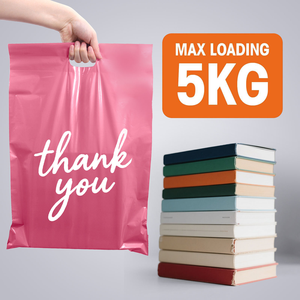 Bolsas de correo de polietileno impermeables de mensajería reciclables coloridas industriales con asa para entrega - Product Image 3