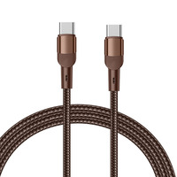 Kabel Pengisian Cepat 100W 5A/6A Dual Type-C Anyaman untuk iPhone 6A & Printer