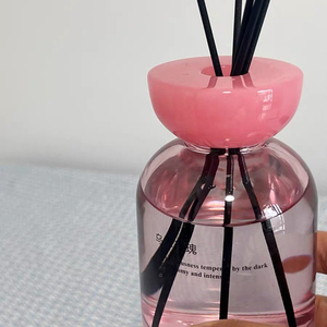 Sang trọng Morden Hot Bán Bộ Quà Tặng sậy khuếch tán Chai Thủy Tinh hương thơm khuếch tán hương thơm <span class=keywords><strong>200ml</strong></span> uwl với nắp nhựa thanh lịch - Product Image 3