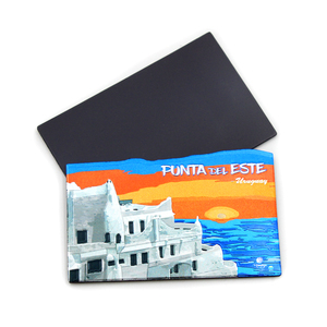 Imán de Refrigerador Personalizado con Imagen, Recuerdo de Vacaciones en Polinesia Francesa, Imán 3D de Aluminio Plateado para Refrigerador - Product Image 4