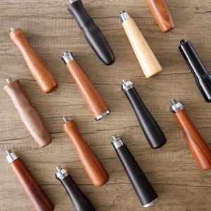 Portafiltro de café con mango de madera ecológico Acero inoxidable 51mm 54mm 58mm Portafiltro sin fondo - Product Image 5