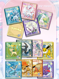 YQ ขายส่งขนมสายไหมโปเกมอน การ์ดศิลปะ แสตมป์โลหะ คอลเลคชั่นพรีเมียม ซีลการ์ด อนิเมะญี่ปุ่น โปเกมอน บอร์ดศิลปะ - Product Image 5