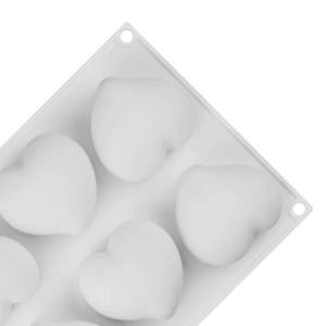 MUYULINS Molde de silicona para mousse de boda con forma de corazón de 8 cavidades, molde para hornear pasteles - Product Image 4