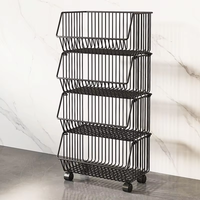 Panier de rangement de cuisine coulissant à 9 niveaux en acier au carbone, étagère de rangement de placard en métal durable de style chinois pour vaisselle et plats