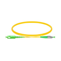ALLSTRONG FO-FOC-SF-A Kabel Patch Fiber Male-Male SC/APC-FC/APC SM Single Mode Simplex FTTH 3.0mm Konektor Kotak Terminal