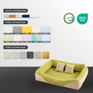 Thân Thiện Với Môi Con Chó Xe Giường Chỉnh Hình Bộ Nhớ Bọt Giường Con Chó Tùy Chỉnh Sang Trọng Bộ Nhớ Bọt Vật Nuôi Con Chó Giường Chống Trượt Dưới <span class=keywords><strong>C</strong></span>ó Thể Giặt Bìa - Product Image 2