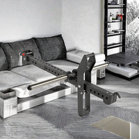 Barre de dips en acier réglable en forme de Y pour Power Cage et salle de sport à domicile - Fixation robuste pliable