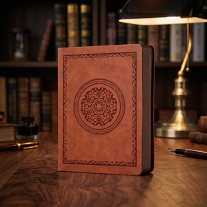 Vintage <b>A5</b> PU Leather Magnetic Journal Custom Embossed Logo Notebook Sewing Binding Business <b>Diary</b> Travel Writing Corporate Gift - Product Image 3