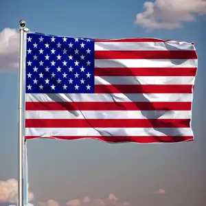 ธงอเมริกันกันน้ำ4x6ฟุตสำหรับด้านนอก