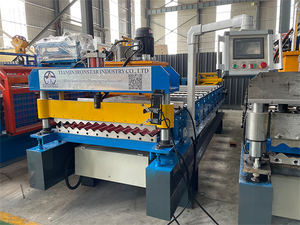 Wholesale Corrugated Metal Roof Sheet Making Machine 762 836 1064mm Zinc <strong>Used</strong> New Condition Tile Roll Forming Building - Product Image 3