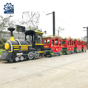 Drôle de train touristique sans rail centre commercial enfants parc d'attractions tours de train à vendre - Product Image 1