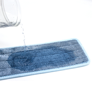 Vadrouille humide commerciale personnalisée en microfibre <span class=keywords><strong>Velcro</strong></span> torsadée tête de vadrouille en microfibre lavable et réutilisable vadrouille de nettoyage de sol plat - Product Image 4