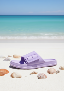 Sandali EVA Infradito con Cinturino Unico e Bottone, Unisex, Taglia 24, Estivi, Tinta Unita, Punta Aperta - Product Image 2