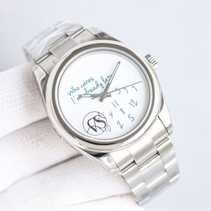 สไตล์ล่าสุด - นาฬิกาคู่รักยอดนิยมสไตล์ยุโรปและอเมริกา แฟชั่นทันสมัย ไอเท็มสุดฮิต ต้องมี นาฬิกาจักรกล - Product Image 4