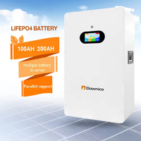 Baterai Penyimpanan Energi Rumah Tenaga Surya Lithium Lifepo4 5kWh/10kWh, Model Split Wall-Mounted, Tahan Air IP54, 48V/51.2V 100Ah-200Ah, CAN