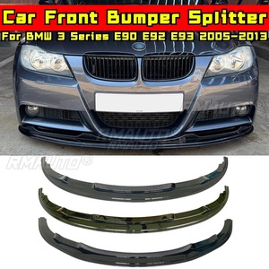 ลิ้นกันชนหน้าสีดำเงา สไตล์สปอร์ต สำหรับ BMW ซีรีส์ 3 E90 E92 E93 ปี 2005-2013 อุปกรณ์ตกแต่งรถยนต์ - Product Image 3