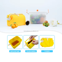 Personnalisé 750ml Shopping Pique-Nique Sacs À Main Voyage Collation Stockage Des Aliments Multifonction Réutilisable Lait Maternel Silicone Stockage Sac Fourre-Tout