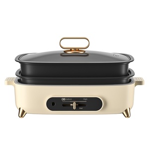 Portable <b>Electric</b> Multi-<b>Cooking</b> Pot Baking <b>Pan</b> Over-Temperature Protection Stainless Steel 4L Capacity Digital Control Energy - Product Image 1