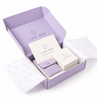 Boîtes d'emballage violettes personnalisées avec des boîtes pour vêtements et des boîtes d'expédition, emballage en matériaux recyclés pour les boîtes cadeaux