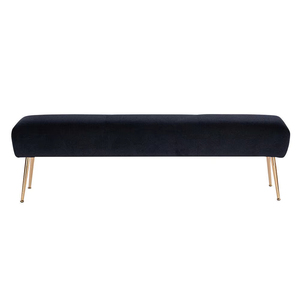 Construction robuste confortable Décor à la maison élégant Banc pouf en <span class=keywords><strong>velours</strong></span> rembourré avec siège rembourré - Product Image 1