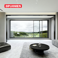 Nouvelle vente chaude, design moderne, efficacité énergétique, aluminium personnalisé, alliage, vitrage panoramique, pare-vent, coulissant, salon