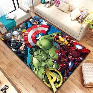 Alfombra Grande con Diseño <span class=keywords><strong>de</strong></span> Superhéroes para Sala <span class=keywords><strong>de</strong></span> Estar, Impresión Digital 3D, Alfombra Suave para Cuarto <span class=keywords><strong>de</strong></span> Niños, Lavable - Product Image 3