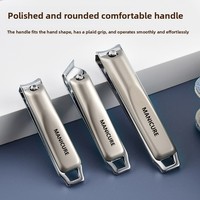 Ensemble d'outils de manucure et de soin des pieds de luxe de style allemand en acier inoxydable, qualité professionnelle, 11 pièces, kit de coupe-ongles