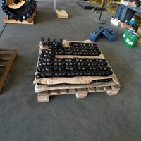 Ensemble de maillons de chenilles pour finisseur d'asphalte, pièces de rechange de chaîne de chenilles résistantes à l'usure pour machine de pavage routier, garantie 1 an.