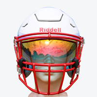 Visières de protection pour casque de football américain Clear Mirror, compatibles avec Riddle Speed Flex, F7 et AXIOM