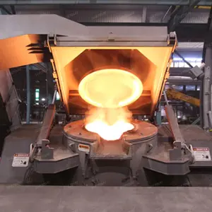 Oven Pengecoran Logam, 100Kg 500Kg 1T 2T 5T Oven Lempar Peleburan Logam Induksi Tanur Aluminium Tembaga
