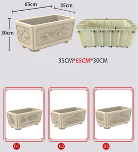 Stampi Rettangolari <span class=keywords><strong>in</strong></span> Plastica di Nuovo Design <span class=keywords><strong>per</strong></span> <span class=keywords><strong>Vasi</strong></span> e Fioriere Decorative Grandi da Giardino <span class=keywords><strong>in</strong></span> <span class=keywords><strong>Cemento</strong></span> Prefabbricato <span class=keywords><strong>in</strong></span> Vendita - Product Image 6