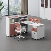 BGZ-250X Bureau de direction Shuoran pour deux personnes, combinaison table et chaises, style moderne et simple, ignifuge