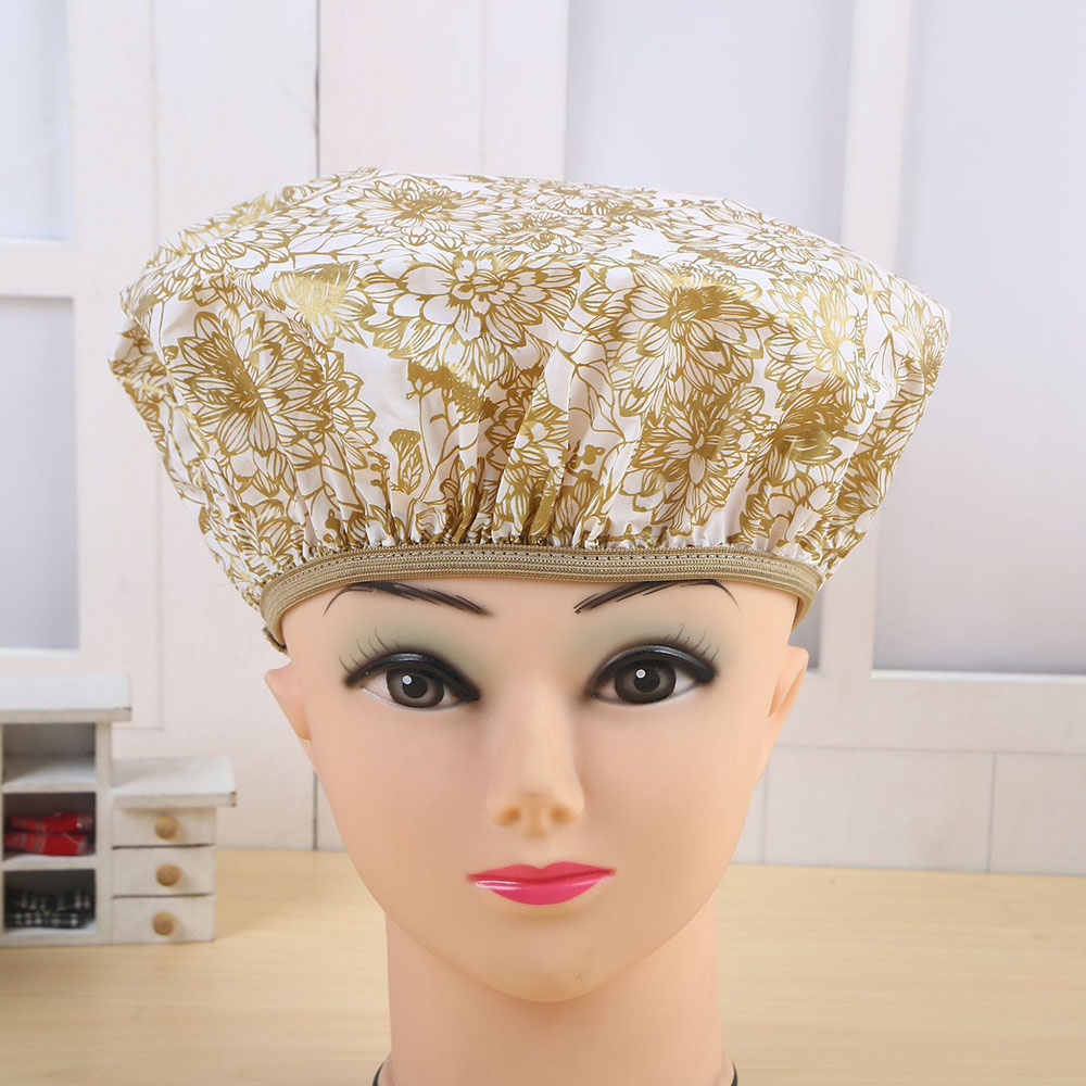 Китай пользовательские модные многоразовые дизайнерские тюрбан для душа Женская водонепроницаемая шапочка для волос