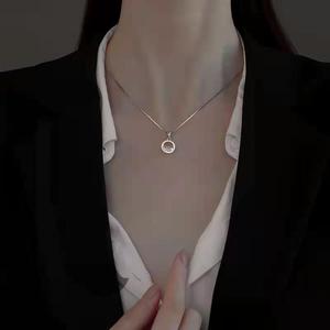 Edelstahl Mode einfache Schlangen kette Schlüsselbein Halskette Frauen Retro Silber Farb kette kurze Halskette - Product Image 5