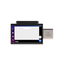 Caméra embarquée double objectif 4G avec écran tactile 3.0" Android 8.1, WiFi, ADAS et suivi GPS