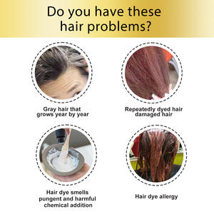 Champú para teñir el cabello Mokeru, alta calidad, uso doméstico, cambio libre de amoniaco, champú para teñir el cabello - Product Image 4