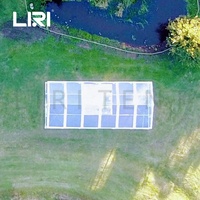 Carpa impermeable de lujo transparente de PVC para techo, toldo para fiesta de boda